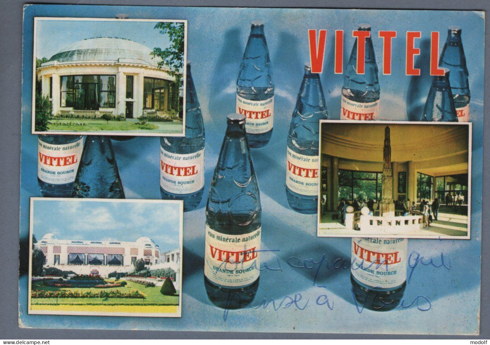 CPSM Publicitaire - 88 - Vittel - Source De Santé - Circulée - Vittel