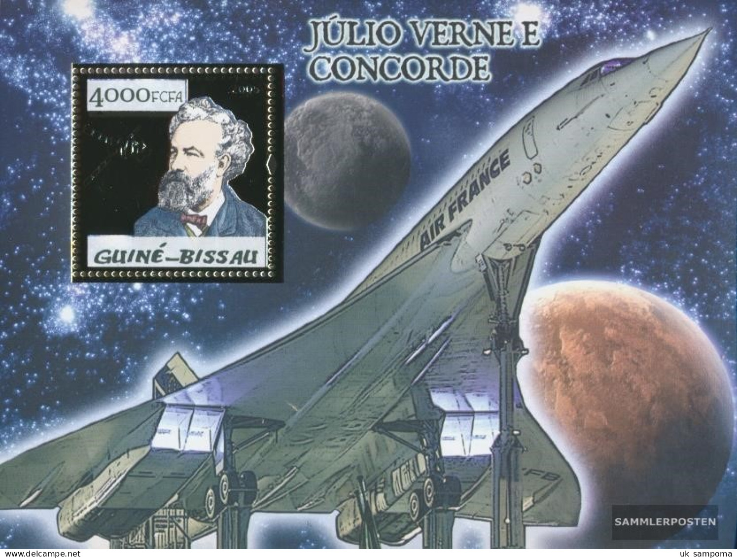 Guinea-Bissau Miniature Sheet 490 (complete. Issue) Unmounted Mint / Never Hinged 2005 Concorde And Jules Verne - Guinea-Bissau