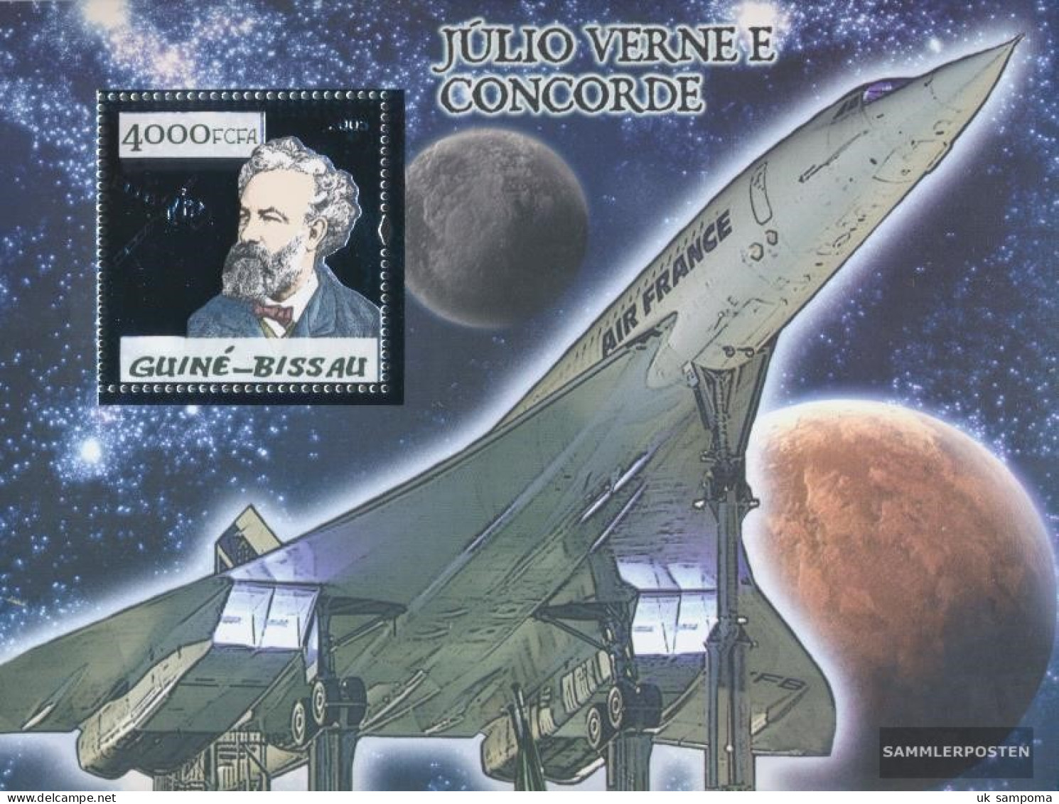 Guinea-Bissau Miniature Sheet 489 (complete. Issue) Unmounted Mint / Never Hinged 2005 Concorde And Jules Verne - Guinea-Bissau