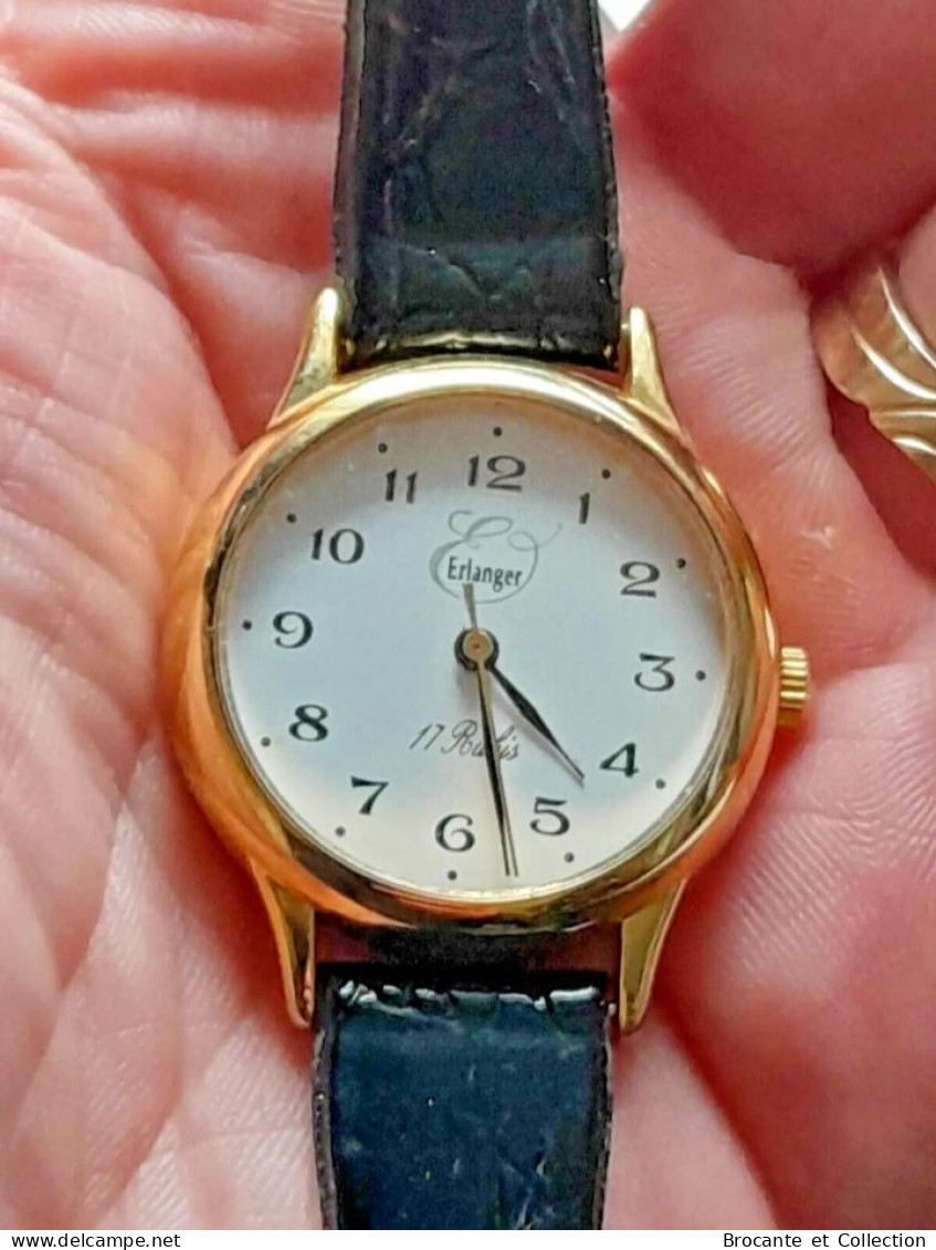 Montre Ancienne - Vintage - Femme - Plaqué OR - Erlanger - Watches: Old