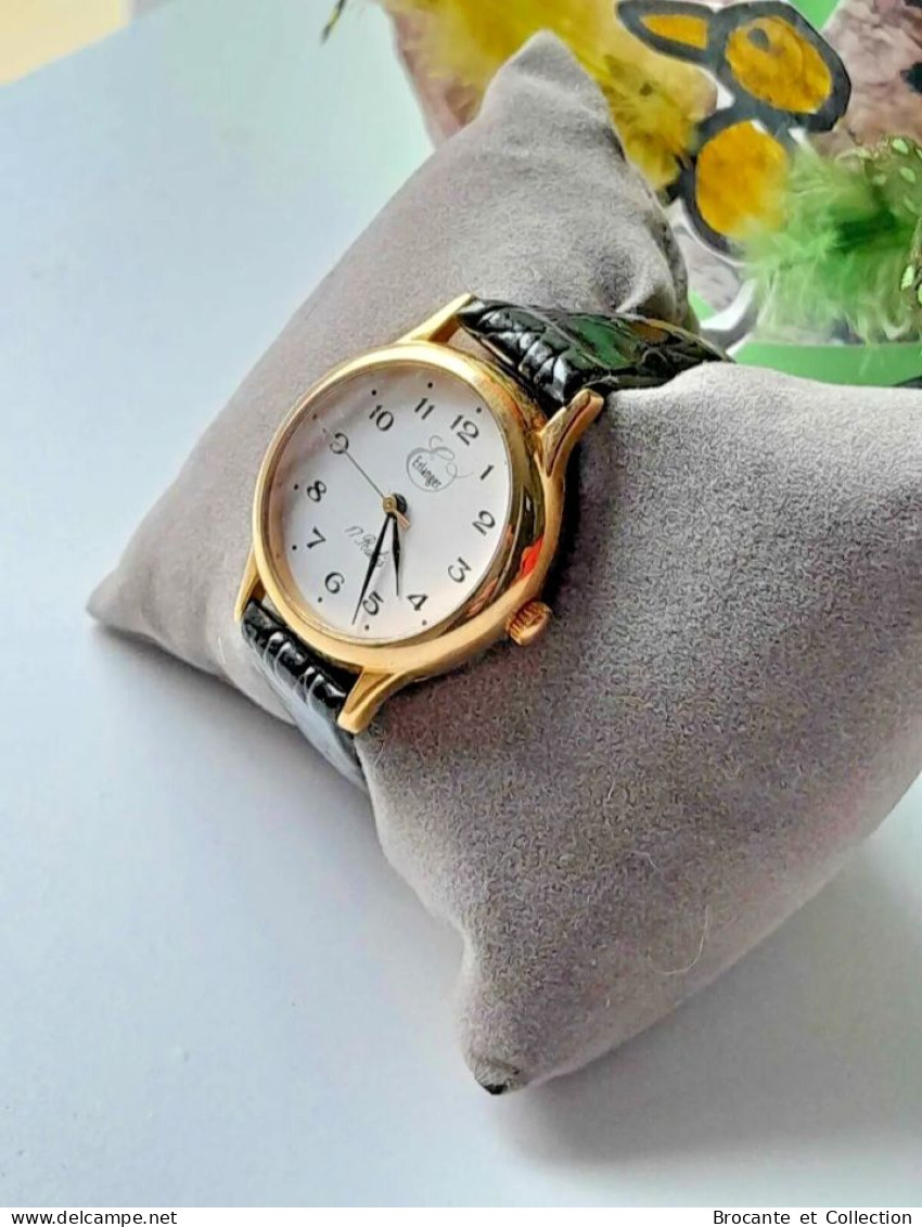 Montre Ancienne - Vintage - Femme - Plaqué OR - Erlanger - Antike Uhren