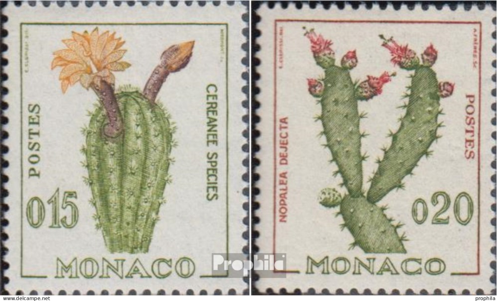 Monaco 649-650 (kompl.Ausg.) Postfrisch 1960 Kakteen - Ungebraucht