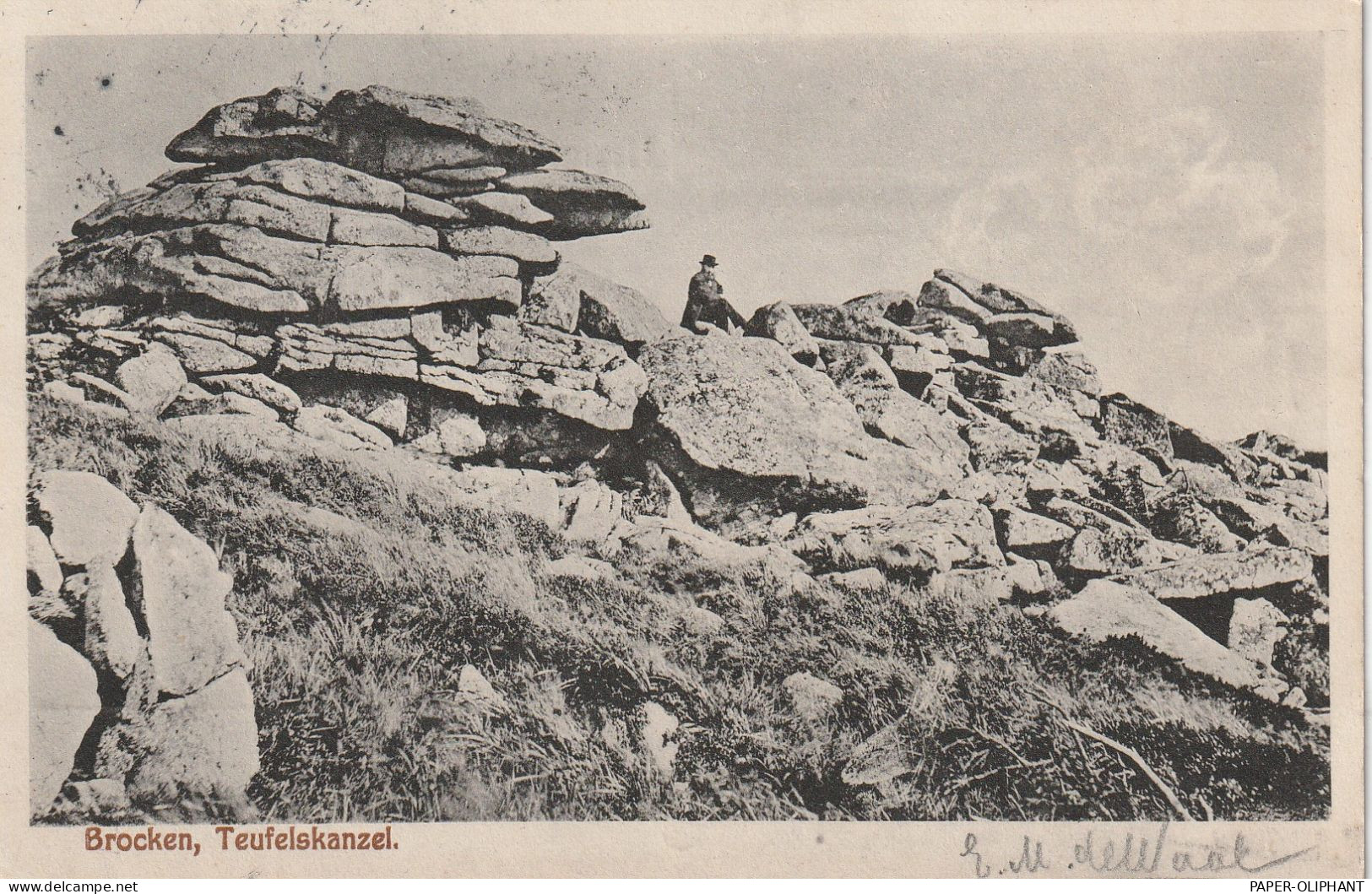 0-3706 WERNIGERODE, Brocken, Teufelskanzel, 1913 - Wernigerode