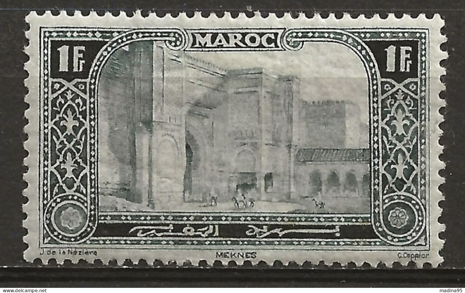 MAROC Colo:, *, N° YT 76, Ch., Lég. Rousseur Gomme, B - Ungebraucht