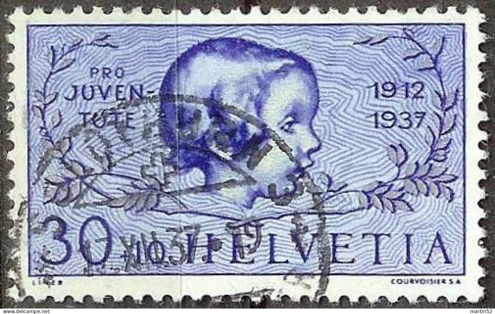Schweiz Suisse Pro Juventute 1937: Mädchen Zu WI 84 Mi 317 Yv 306 Voll-Stempel SOLOTHURN 17.XII.37 (Zumstein CHF 9.00) - Used Stamps