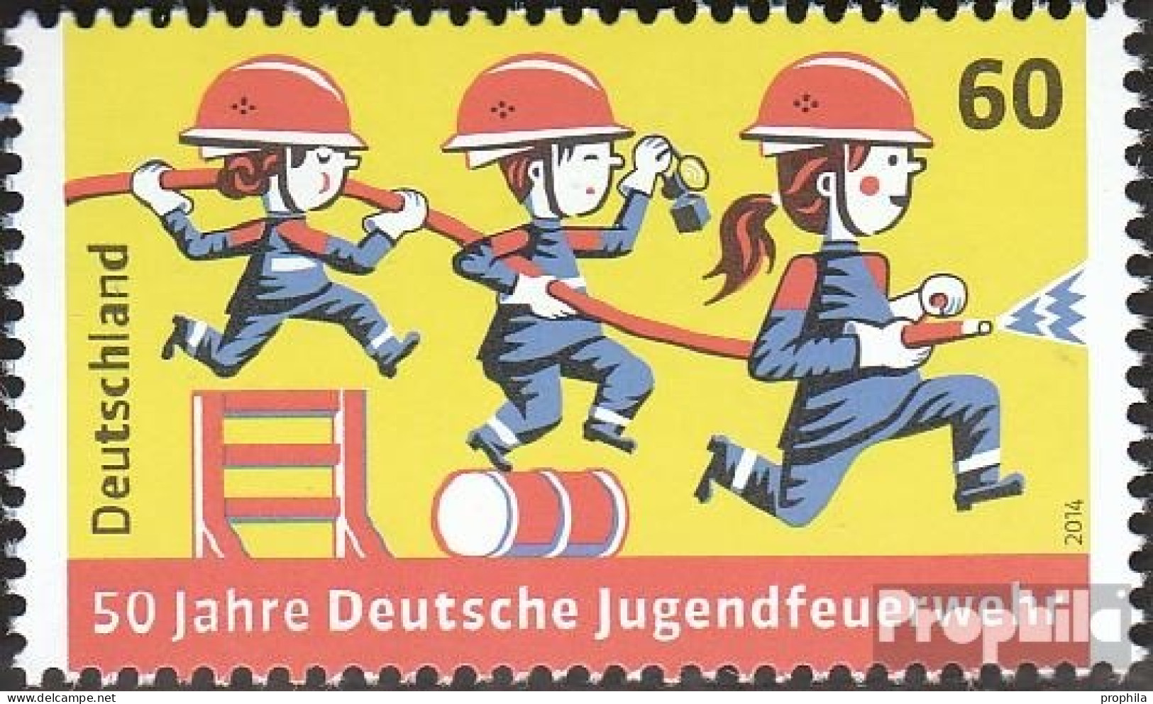 BRD 3099 (kompl.Ausg.) Postfrisch 2014 Deutsche Jugendfeuerwehr - Unused Stamps