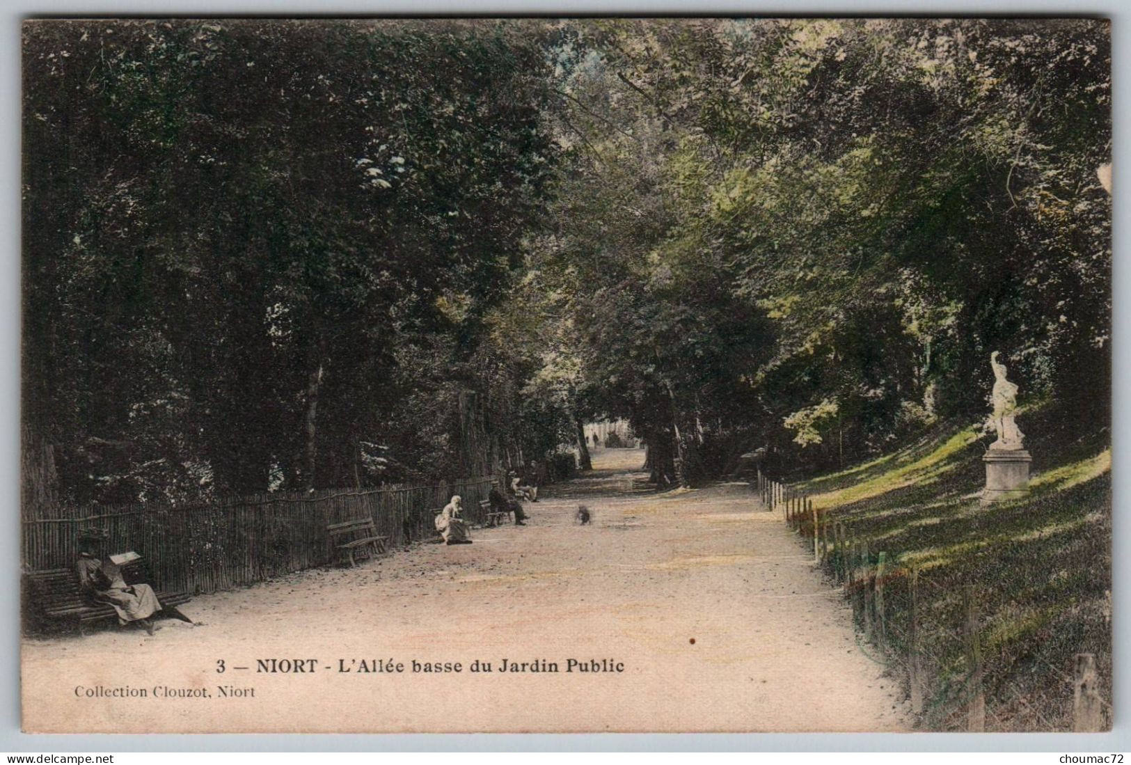 (79) 080, Niort, Collection Clouzot Colorisée 3, L'Allée Basse Du Jardin Public - Niort