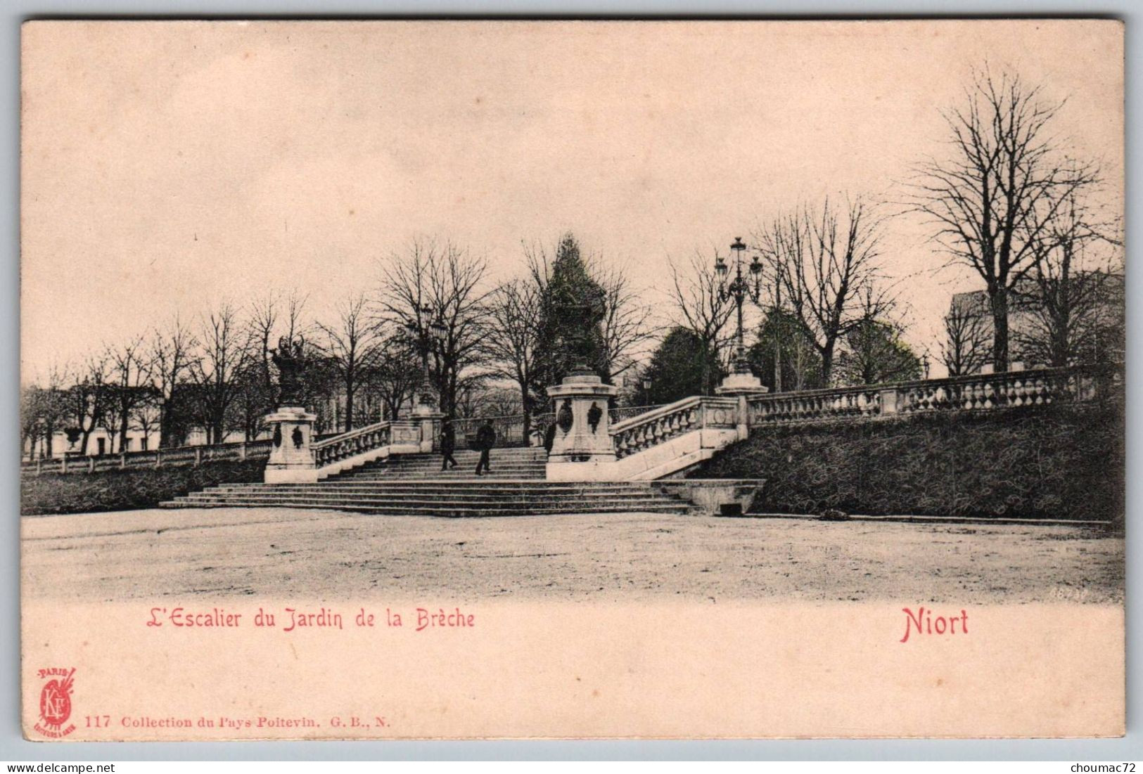 (79) 090, Niort, KF 117, L'Escalier Du Jardin De La Brèche - Niort