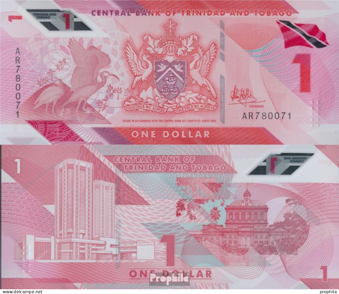 Trinidad Und Tobago Pick-Nr: W60 (2020) Bankfrisch 2020 1 Dollar - Trindad & Tobago