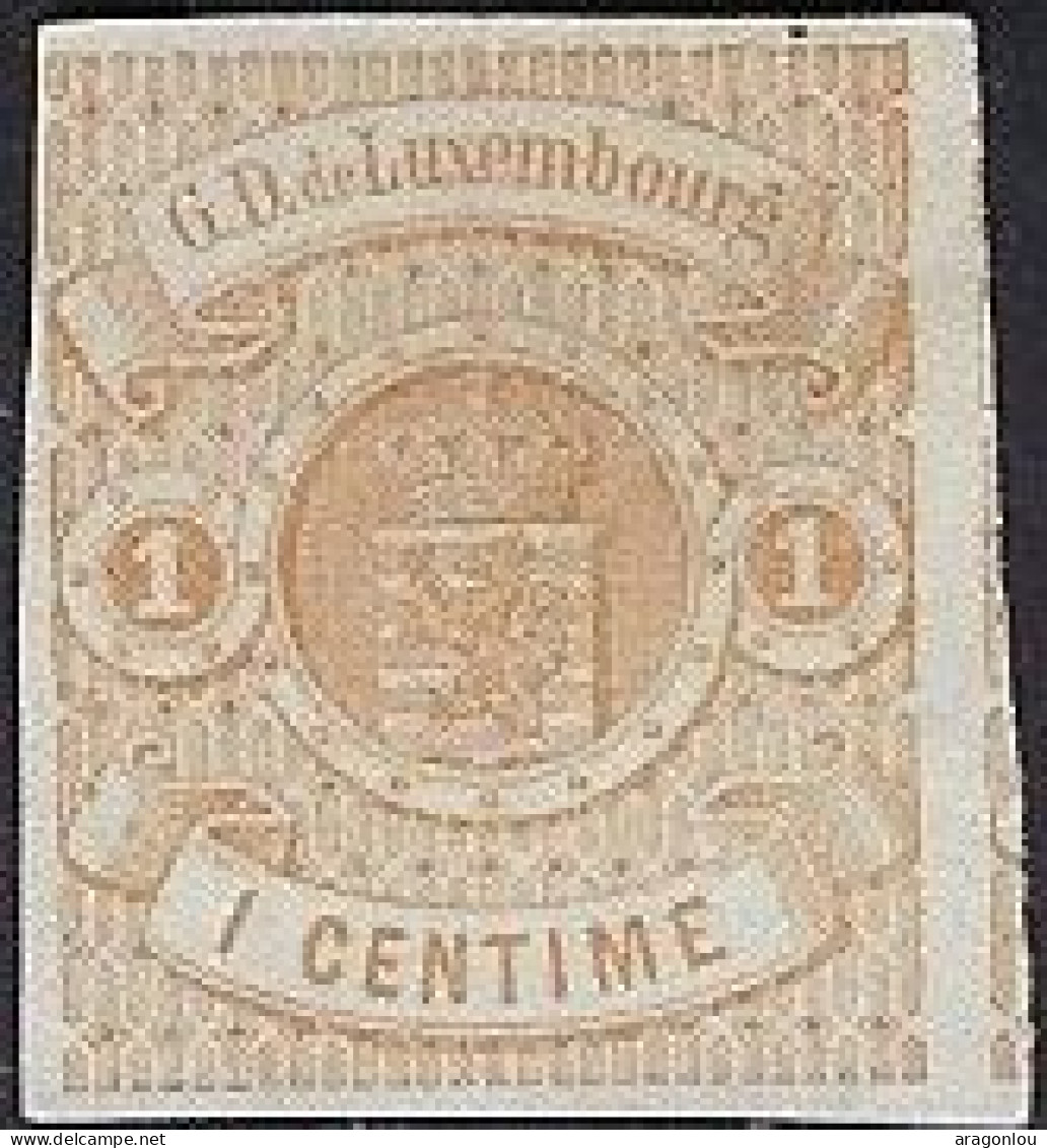 Luxembourg - Luxemburg - Timbre - Armoiries  1859   1c.   MH   Michel 3   VC. 150,- - 1859-1880 Coat Of Arms