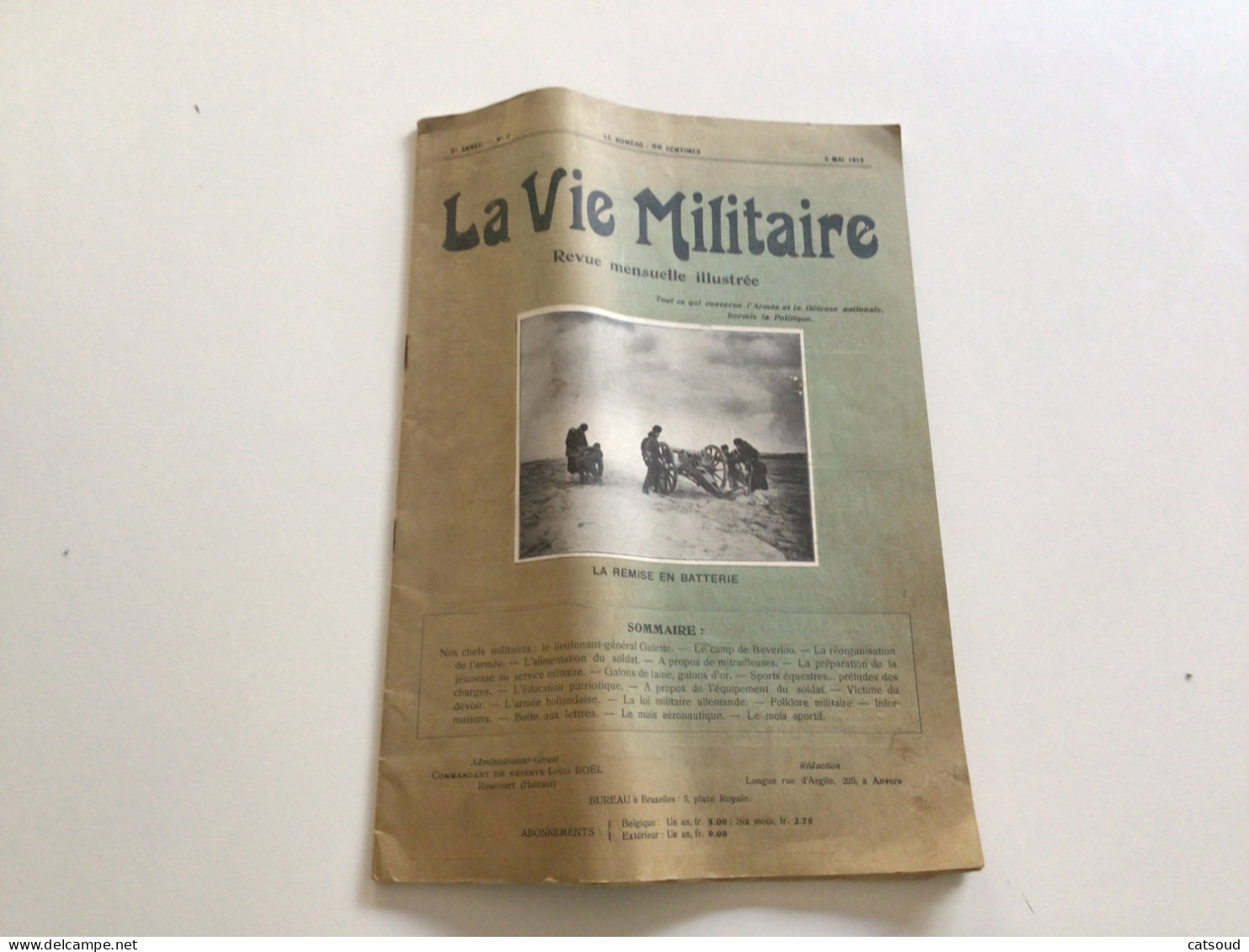Ancienne Revue (1913) La Vie Militaire Tout Ce Qui Concerne L’armée Et La Défense Nationale (signature Non Identifiée) - 1900 - 1949
