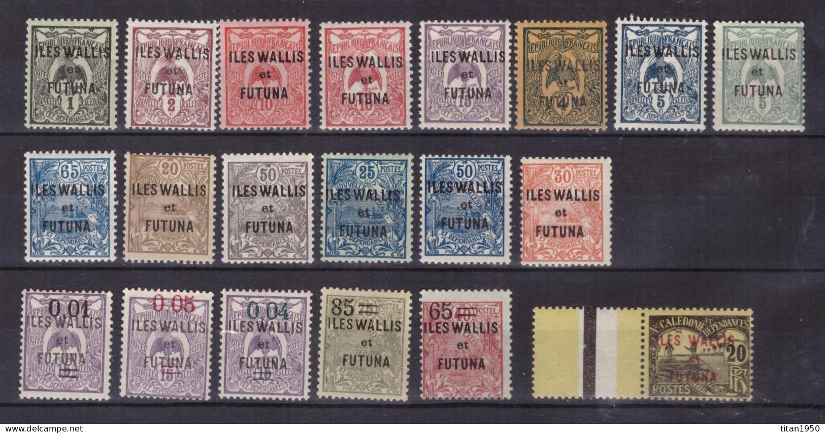 Wallis & Futuna - Cagou - Lot De 20 Timbres Neufs **  / * / O -  Cote 57 € - Unused Stamps