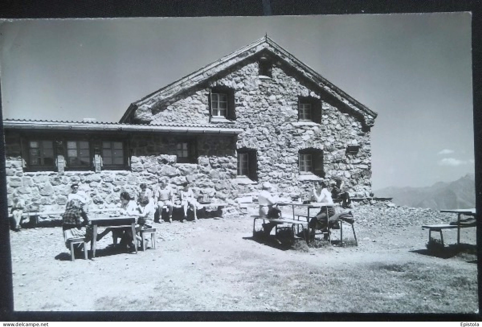 ► Cpsm Chalet Refuge En Pierre Pizolhutte   Suisse - Autres & Non Classés