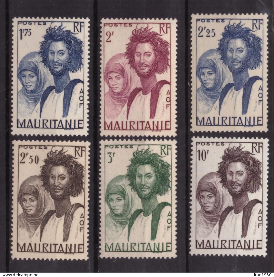 Mauritanie - Couple Maure  - Lot De 6 Timbres Neufs ** Cote 12,50 € - Nuovi