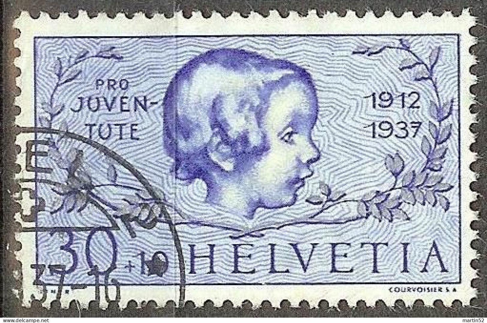 Schweiz Suisse Pro Juventute 1937: Mädchen Zu WI 84 Mi 317 Yv 306 Mit Stempel BASEL 2 ?.XII.37 (Zumstein CHF 9.00) - Usati