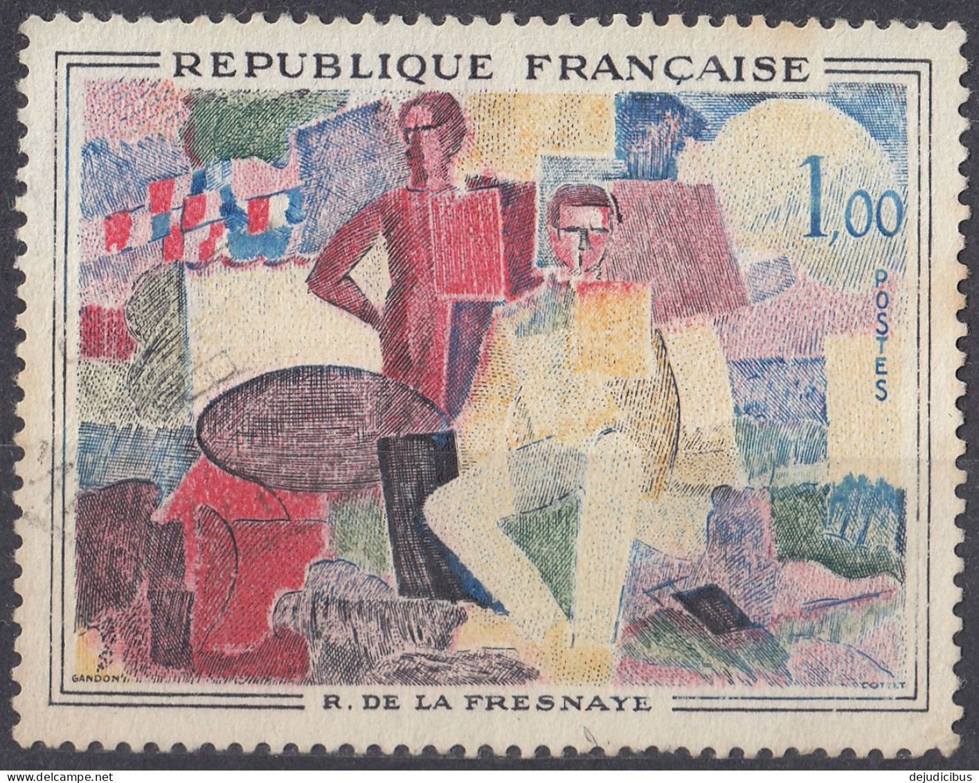 FRANCE - 1961 - Yvert 1322 Usato - Oblitérés