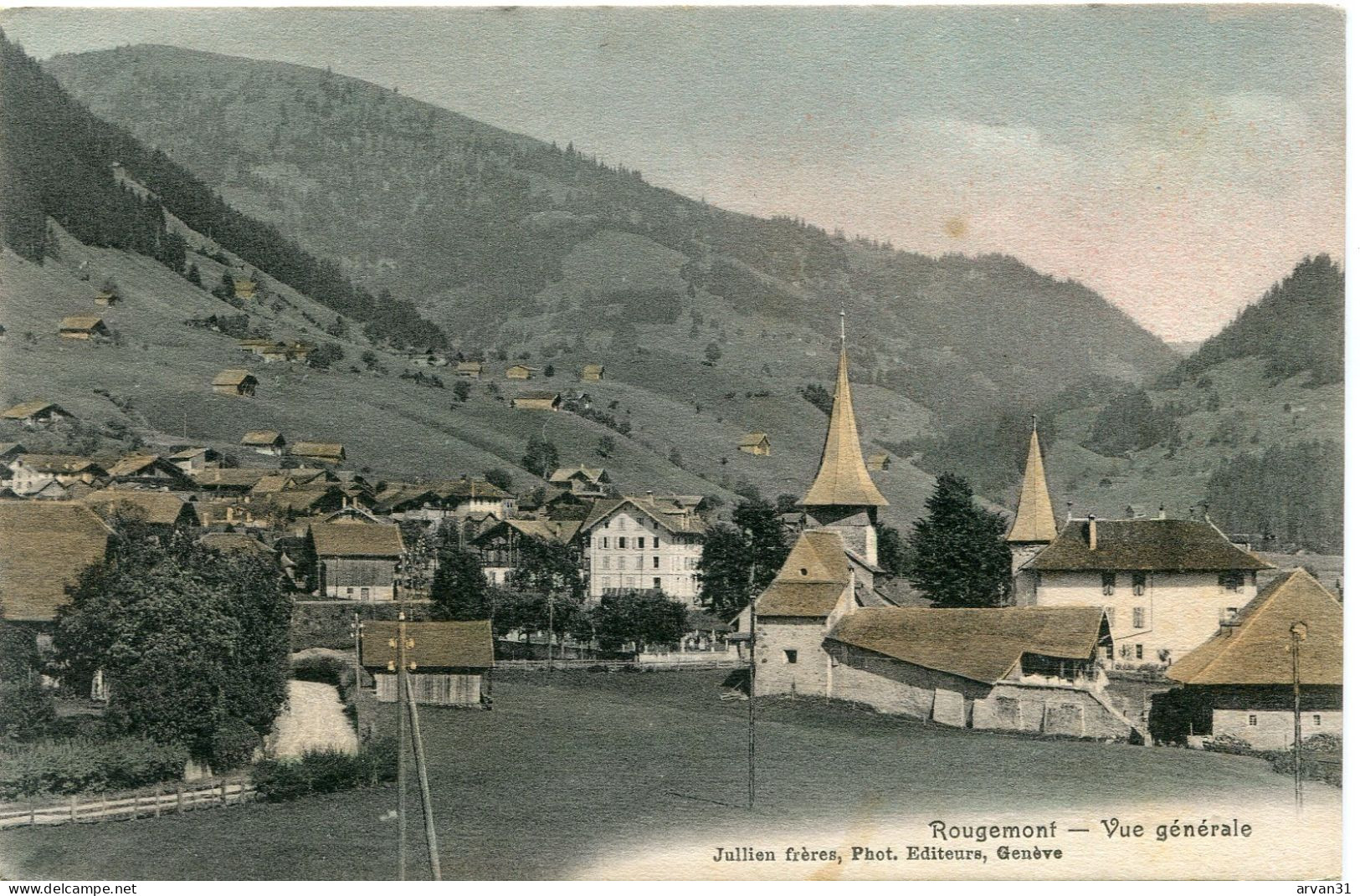 ROUGEMONT - VUE GENERALE En 1907  - - Rougemont