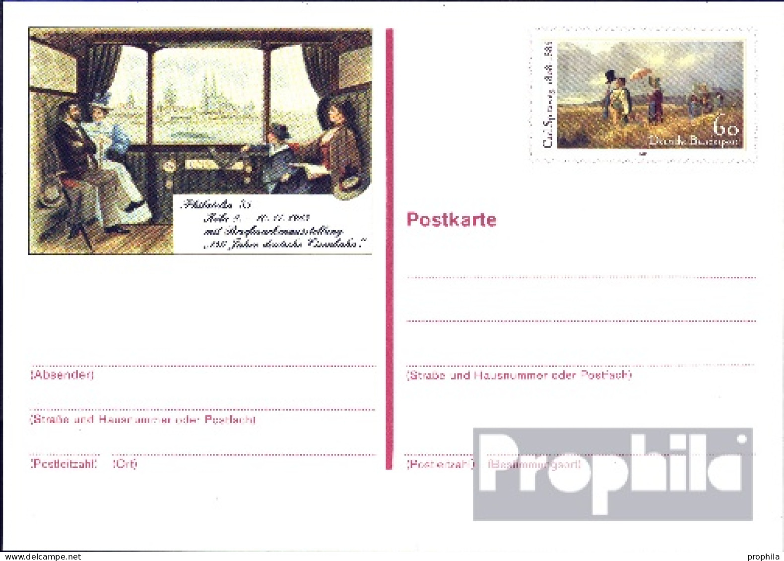 BRD PSo11 Sonderpostkarte Gefälligkeitsgestempelt Gebraucht 1985 Wanderer - Andere & Zonder Classificatie