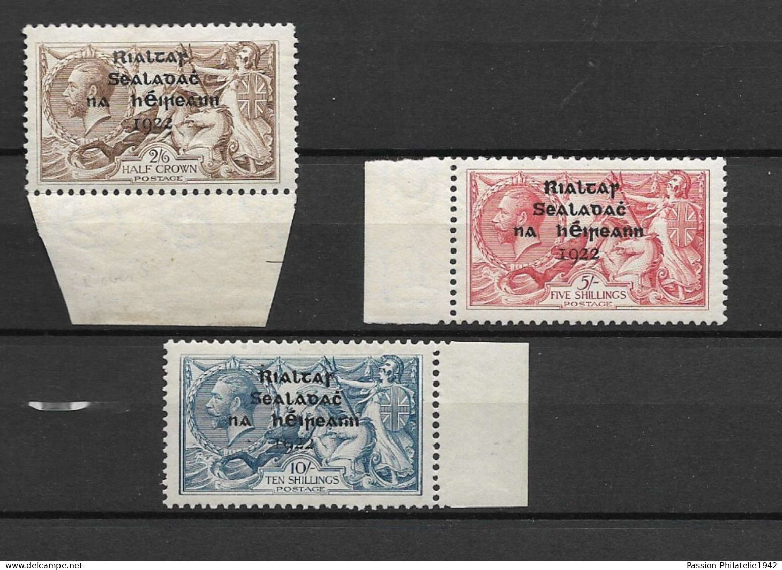 1922 MH Ireland Thom And Co Printing Type 2, Expertisized - Unused Stamps