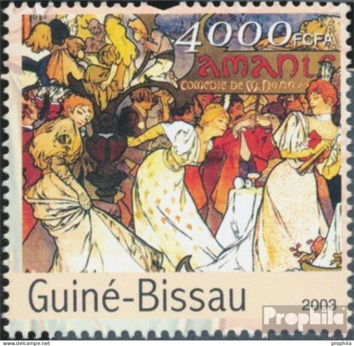 Guinea-Bissau 2571 (kompl.Ausg.) Postfrisch 2003 Gemälde Von Mucha - Guinea-Bissau