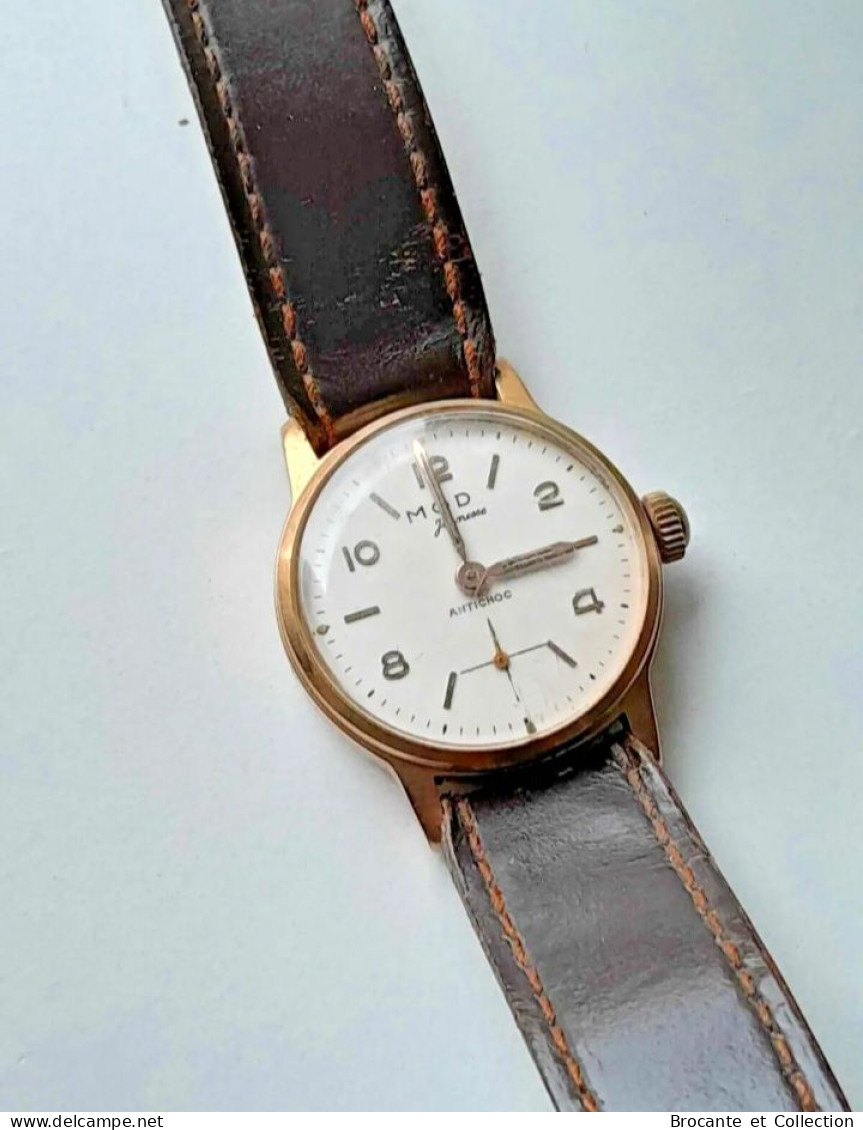 Montre Ancienne - Vintage - Homme - Plaqué OR - Mod Jeunesse - Antike Uhren