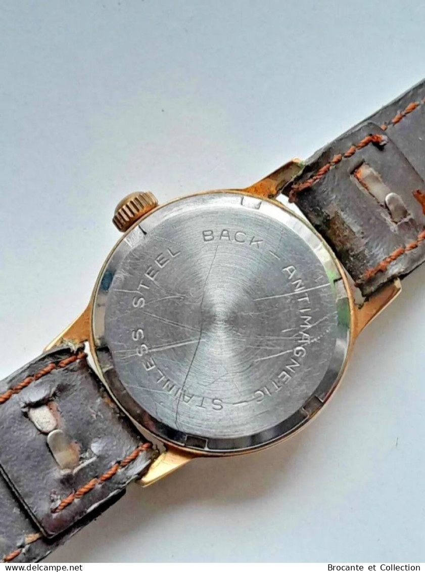 Montre Ancienne - Vintage - Homme - Plaqué OR - Mod jeunesse