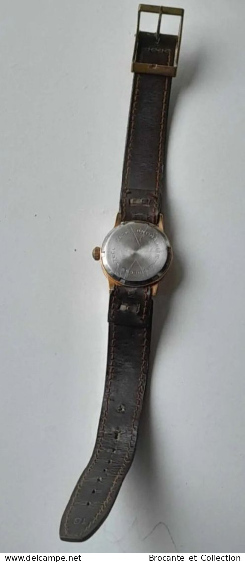 Montre Ancienne - Vintage - Homme - Plaqué OR - Mod jeunesse