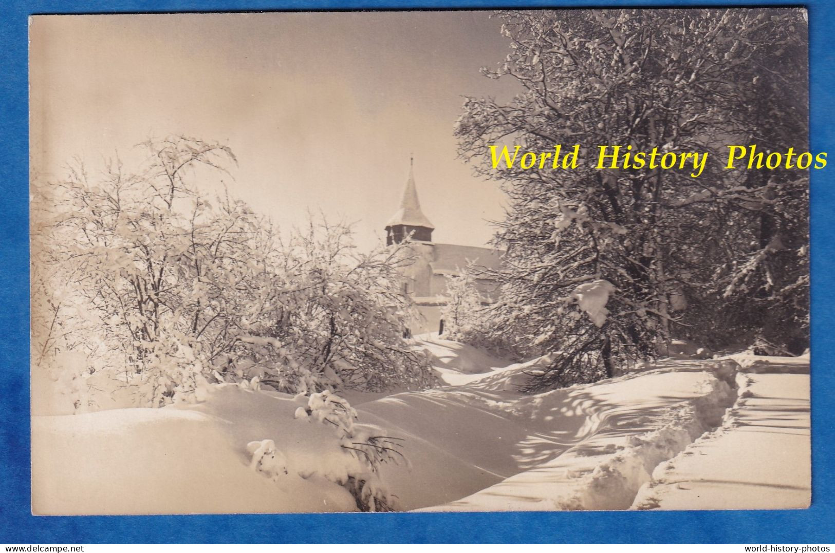 CPA Photo - DAVOS Ou Environs - Eglise à Situer Kirche - Graubünden Suisse Montagne Alpes Alpen GR Grisons Neige Winter - Otros & Sin Clasificación