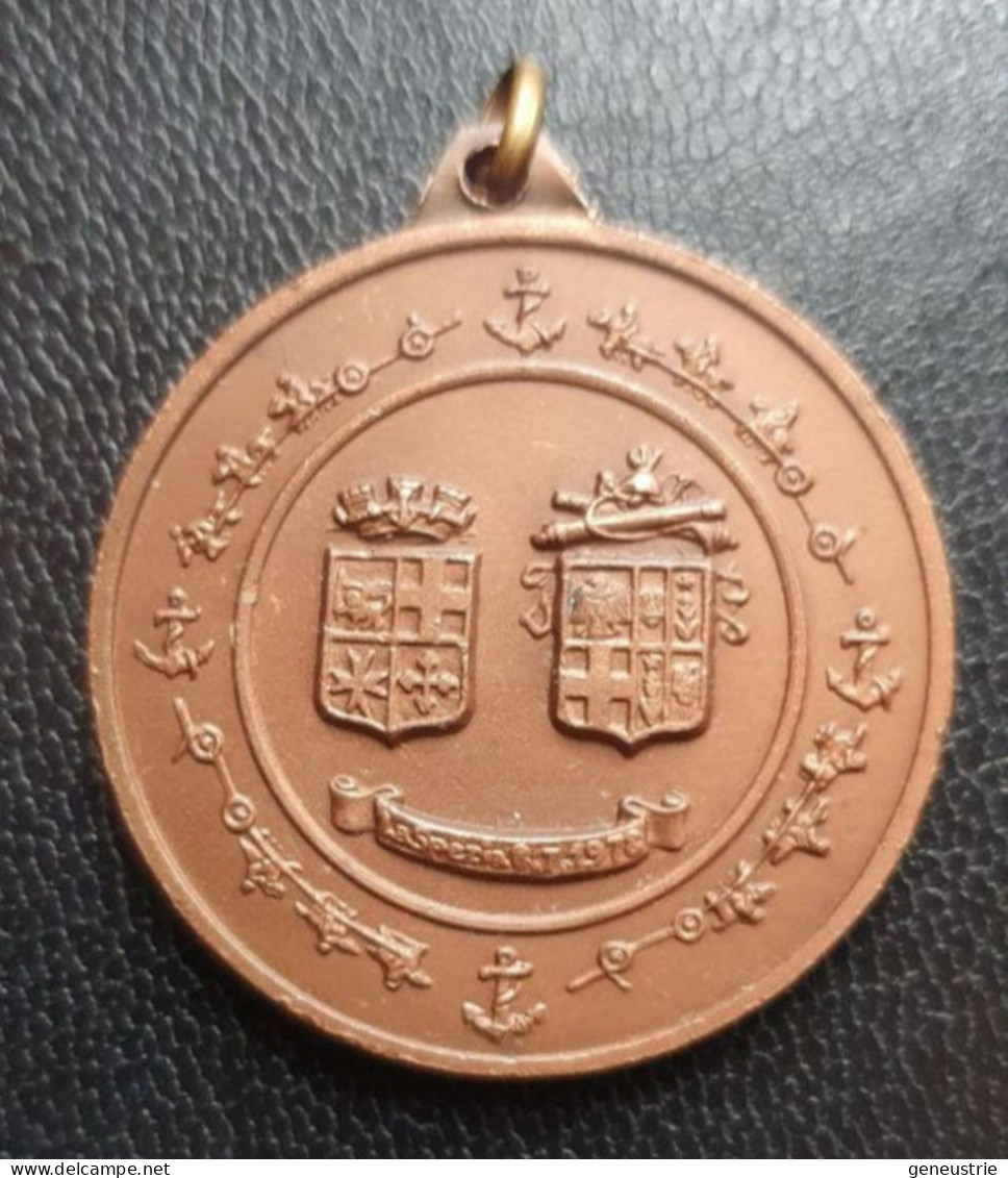 Médaille Militaire Italienne "Cemellaggio Fra Le Batterie A Cavallo E Glia Aliscafi Lanciamissi / 1978" - Army