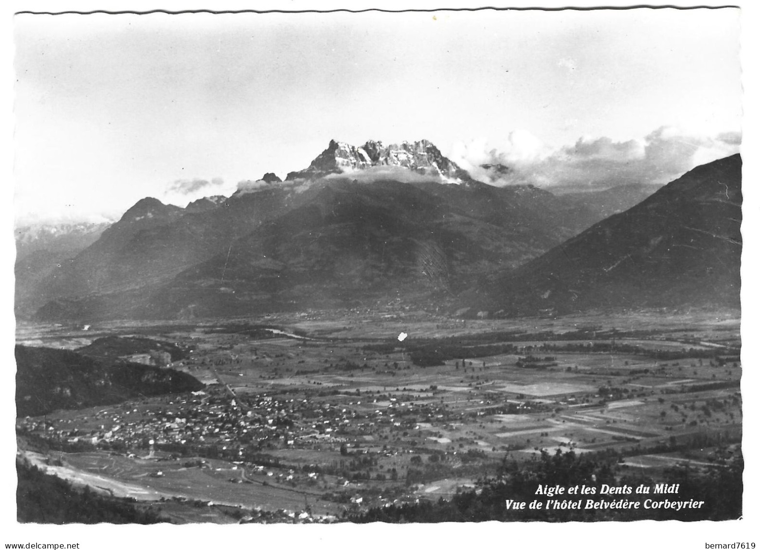 Suisse - Corbeyrier -   Aigle  Et Les Dents Du Midi Vue De L' Hotel Belvedere - Corbeyrier