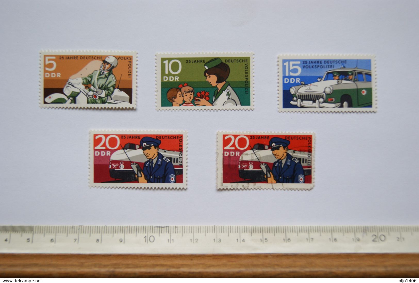 DDR Briefmarken: 25 Jahre Deutsche Volkspolizei / 1970  / 4 Postfrisch - Sonstige & Ohne Zuordnung