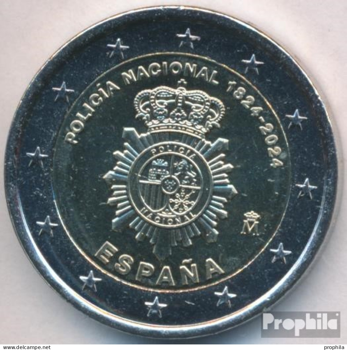 Spanien 2024 Stgl./unzirkuliert Auflage: 1,5 Mio. 2024 2 Euro Polizeikorps - Spanje
