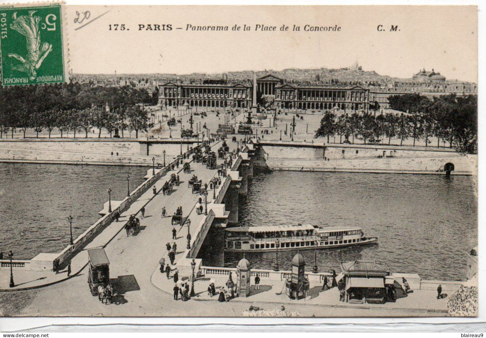 175 Panorama De La Place De La Concorde - Mehransichten, Panoramakarten