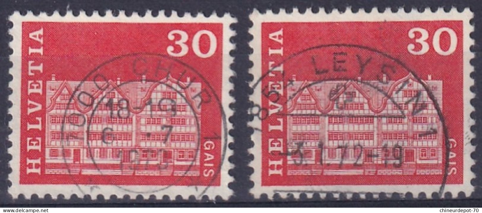 Helvetia Suisse Chur Coire Leysin - Used Stamps