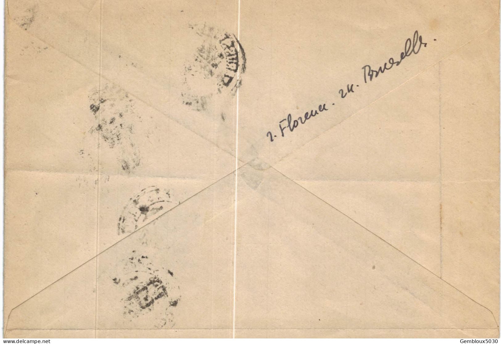 (01) Belgique N° 725 + 4 X 426 Sur Enveloppe écrite De Bruxelles Vers Zurich Suisse - Cartas & Documentos