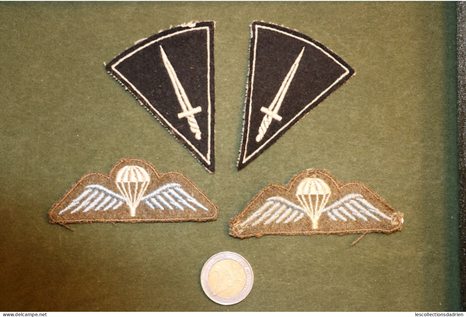 Lot D'écussons Militaires  Parachutiste épée - Escudos En Tela