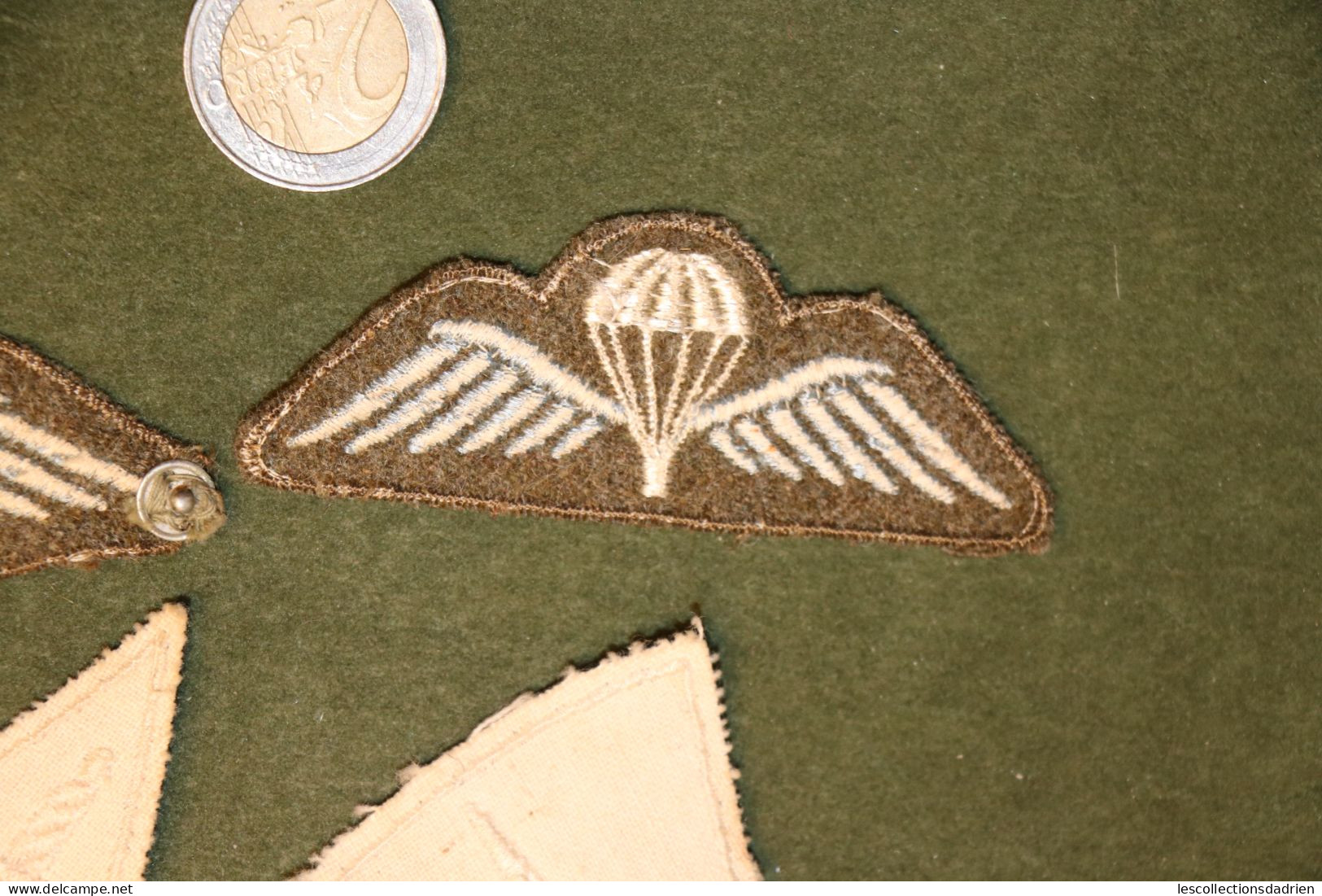 Lot d'écussons militaires  parachutiste épée