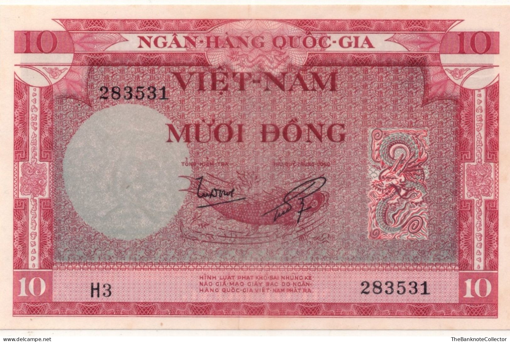 South Vietnam 10 Dong ND 1955 P-3 UNC - Viêt-Nam