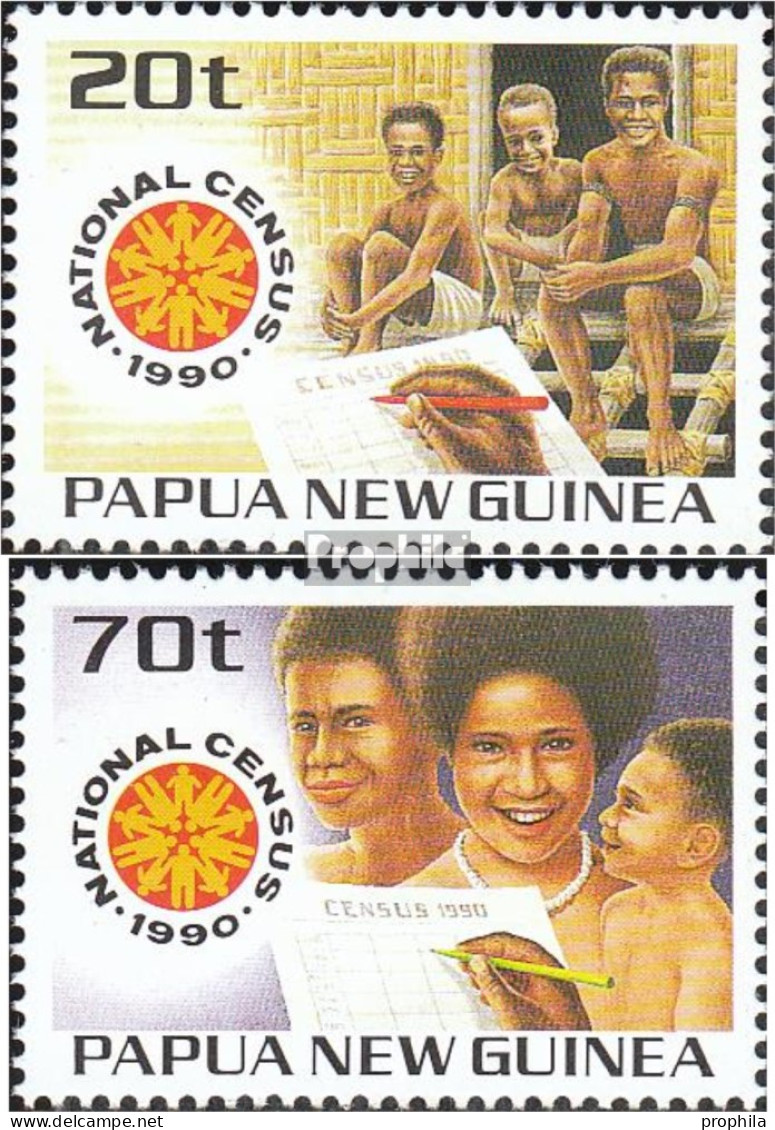 Papua-Neuguinea 614-615 (kompl.Ausg.) Postfrisch 1990 Volkszählung - Papoea-Nieuw-Guinea