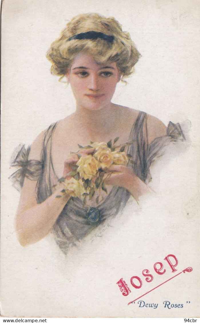 CPA ( Femme) Dewy Roses     (b.bur Theme) - 1900-1949