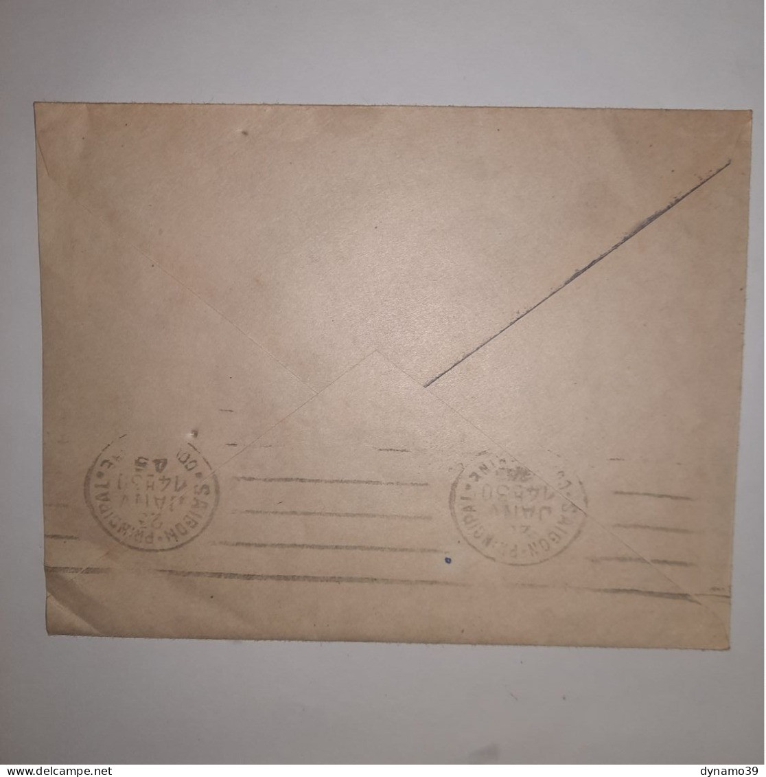 03K6 TRES RARE - ANCIENNE LETTRE ENVELOPPE INDOCHINE 1945 VERS BAGNE POULO CONDORE - Autres - Asie