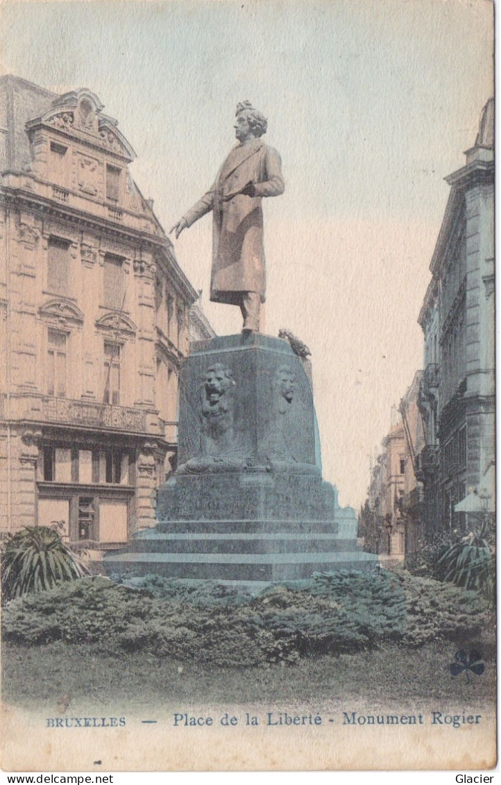 Bruxelles - Place De La Liberté - Monument Rogier - Gekleurd - Bruxelles-ville