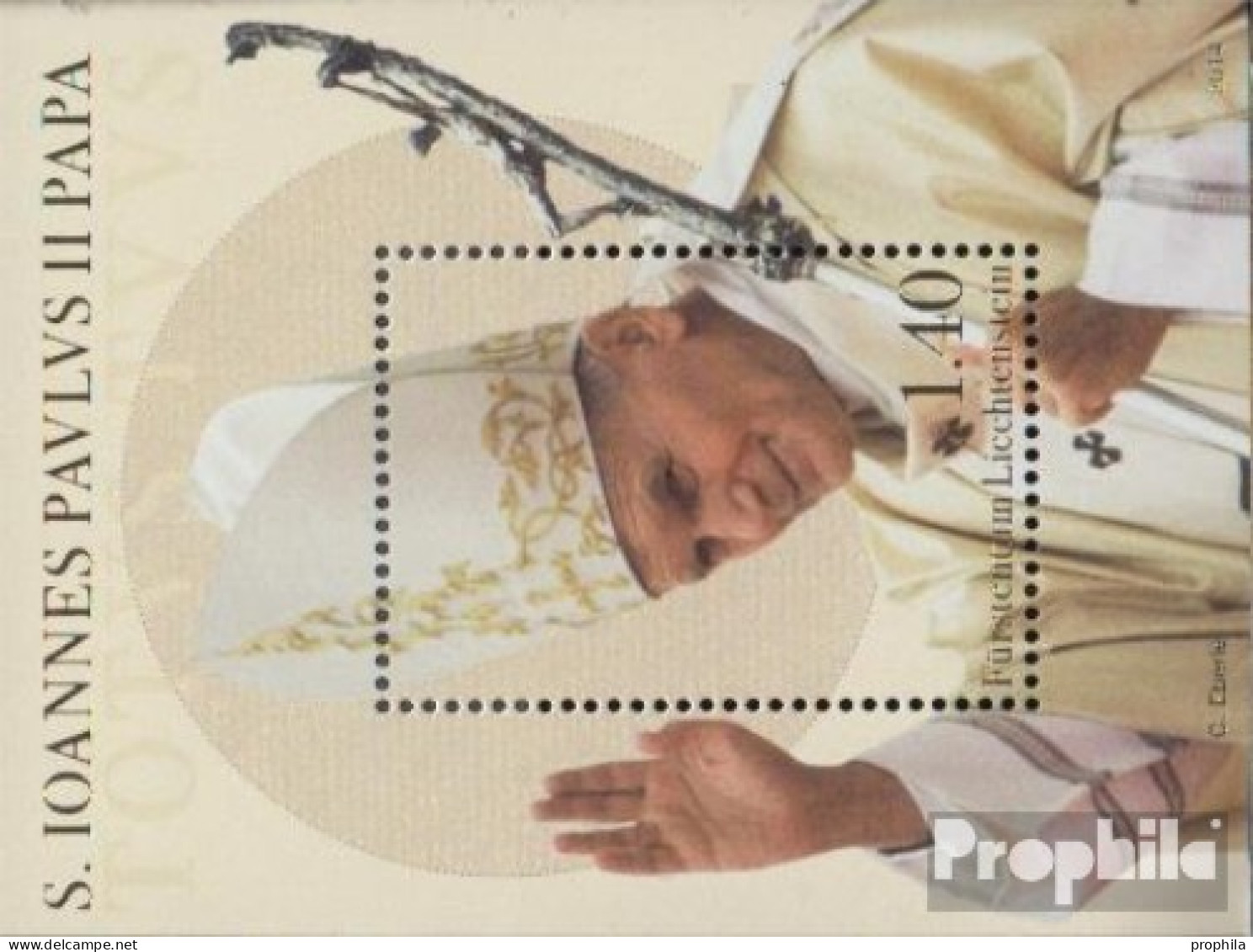 Liechtenstein Block26 (kompl.Ausg.) Postfrisch 2014 Papst - Unused Stamps