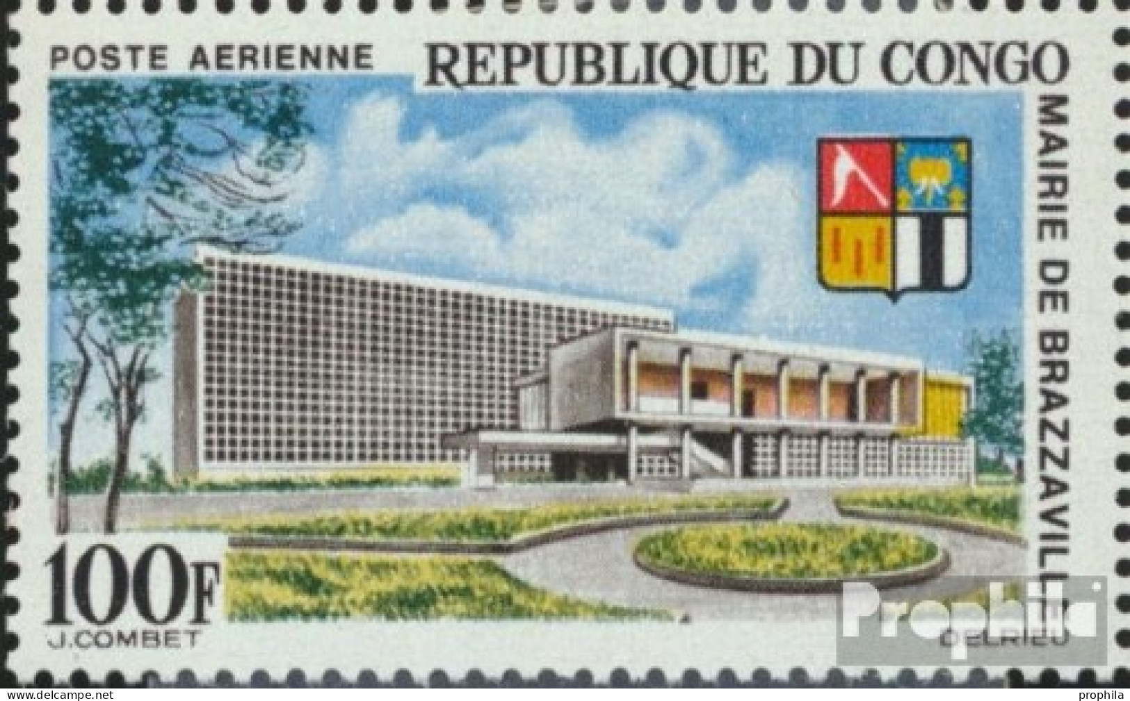 Kongo (Brazzaville) 62 (kompl.Ausg.) Postfrisch 1965 Rathaus Von Brazzaville - Neufs
