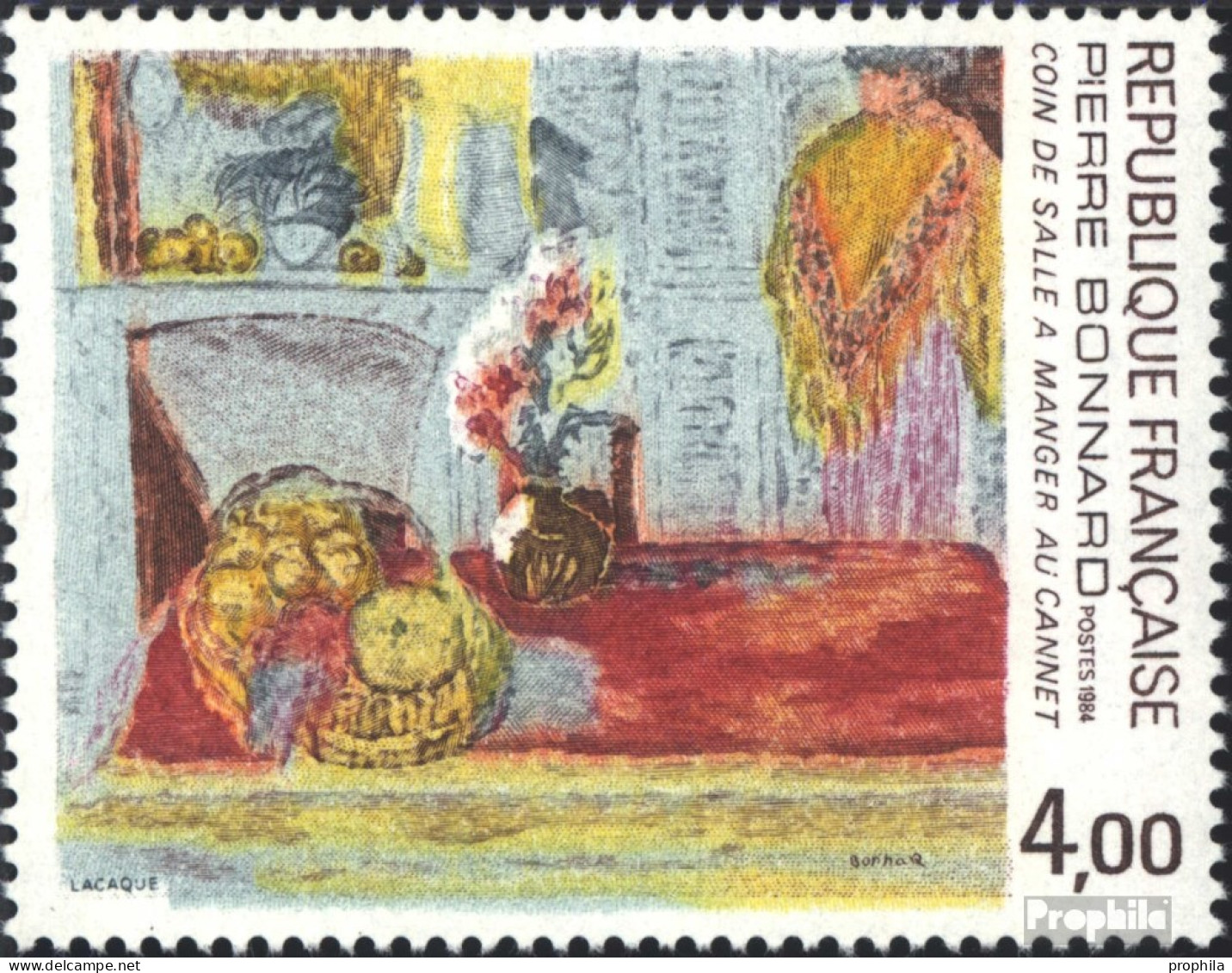 Frankreich 2438 (kompl.Ausg.) Postfrisch 1984 Pierre Bonnard - Unused Stamps