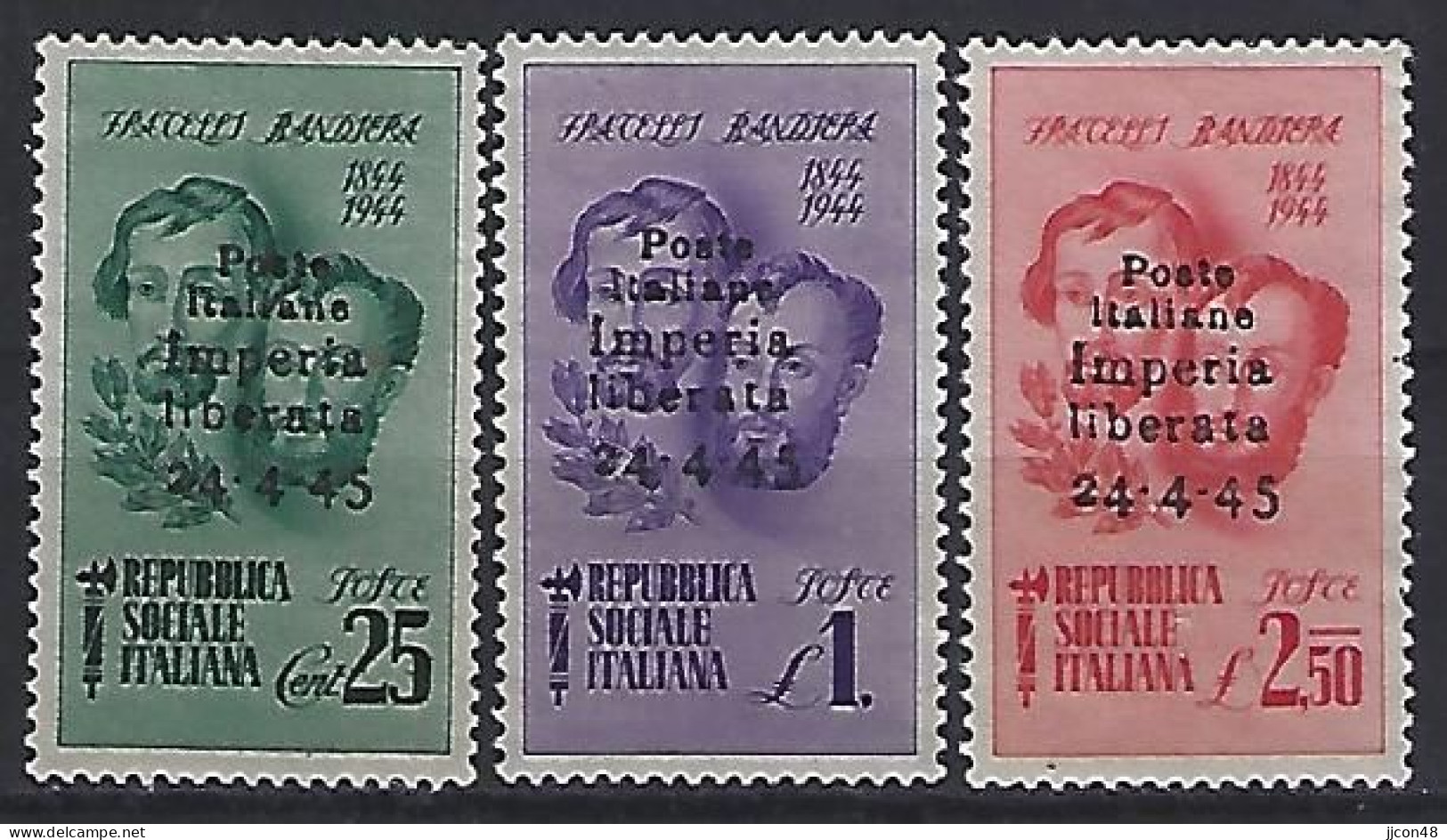 Italy (Imperia) 1945  Liberation (*) MNG - Nuevos