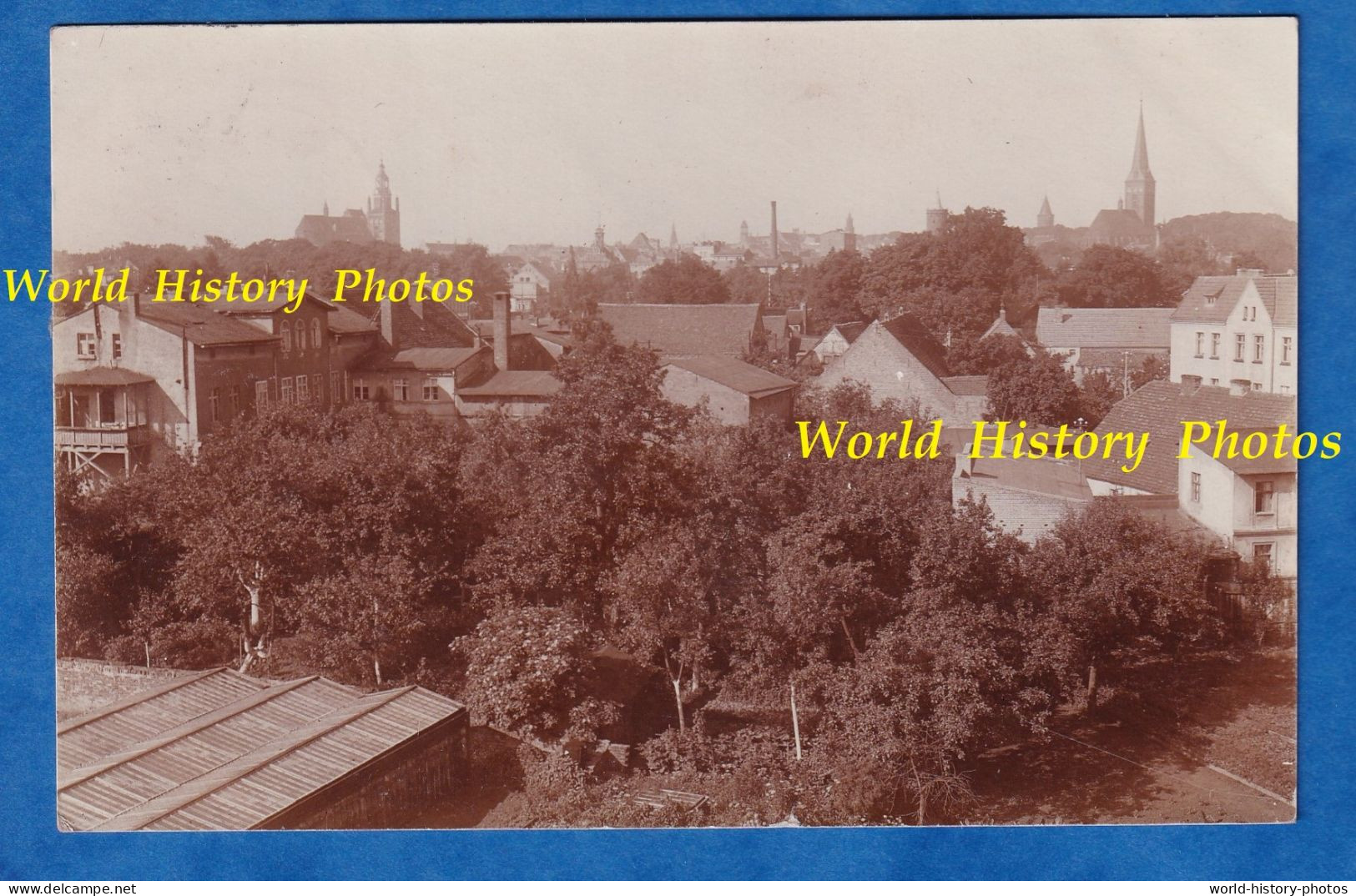 CPA Photo - STARGARD ( Pologne ) - Vue Générale De La Ville - 1926 - Eglise / Cathedrale / Architecture / Histoire - Poland