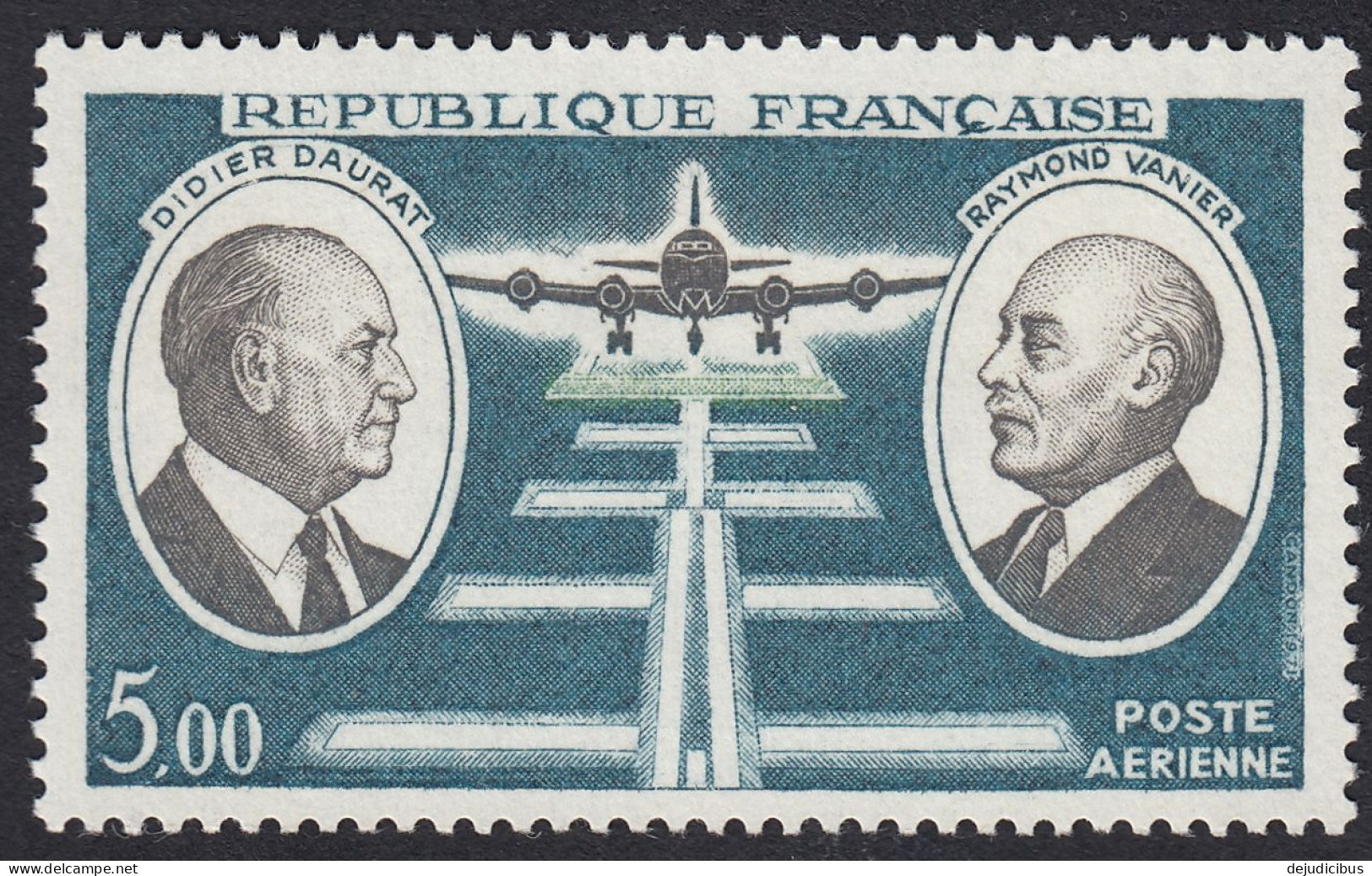 FRANCE - 1971 - Poste Aérienne Yvert A46 - Didier Daurat Et Raymond Vanier, Nuovo MNH - 1960-.... Mint/hinged