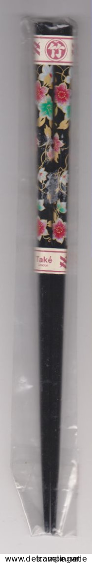 Beautifully Decorated JapaneseTaké London Chop Sticks Black - Andere & Zonder Classificatie