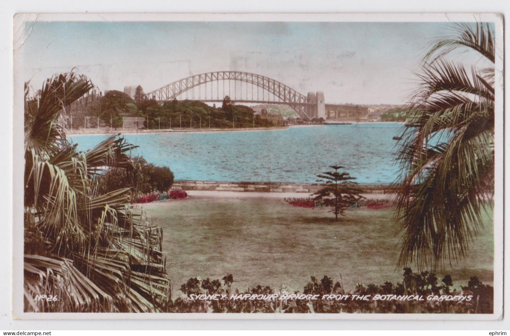 Sydney Harbour Bridge From The Botanical Gardens Prevent Bush Fires Slogan Stamp Cancellation Australia - Sydney